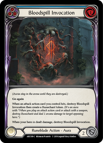 Bloodspill Invocation (Blue) [ARC108-C] (Arcane Rising) 1st Edition Normal 