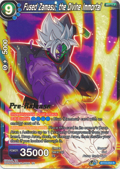 Fused Zamasu, the Divine Immortal (BT10-052) [Rise of the Unison Warrior Prerelease Promos]