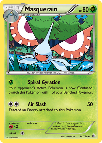 Masquerain (14/160) [XY: Primal Clash] 