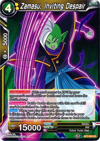 Zamasu, Inviting Despair (BT7-092) [Assault of the Saiyans] 