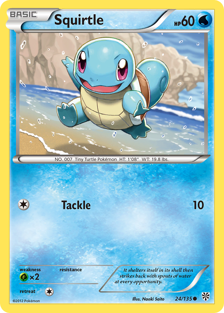 Squirtle (24/135) [Black &amp; White: Plasma Storm] 