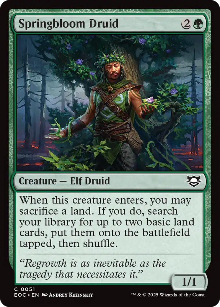 Springbloom Druid [Edge of Eternities Commander] 