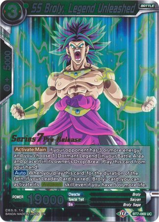 SS Broly, Legend Unleashed (BT7-069_PR) [Assault of the Saiyans Prerelease Promos] 