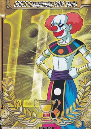 DBSCG Championship 2019 Warrior (Merit Card) - Universe 11 "Belmod" (11) [Tournament Promotion Cards] 