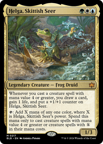 Helga, Skittish Seer [Bloomburrow] 