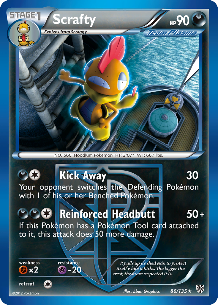 Scrafty (86/135) [Black &amp; White: Plasma Storm] 