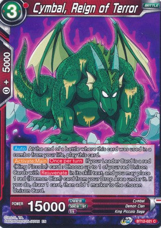 Cymbal, Reign of Terror (BT12-021) [Vicious Rejuvenation] 