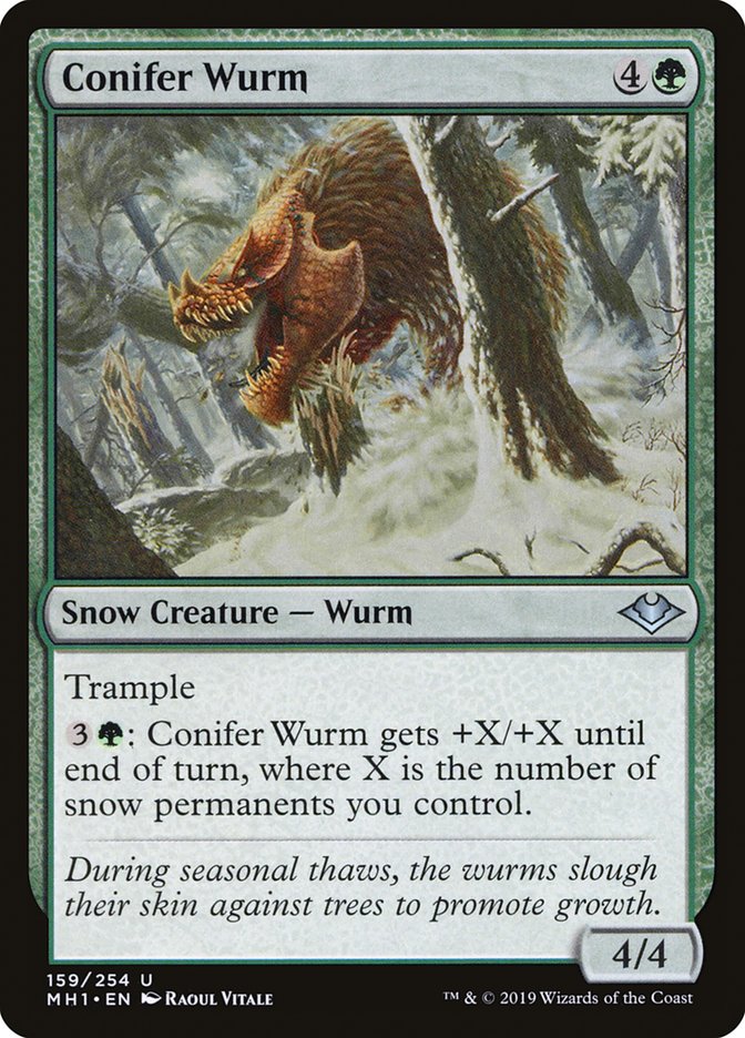 Conifer Wurm [Modern Horizons] 