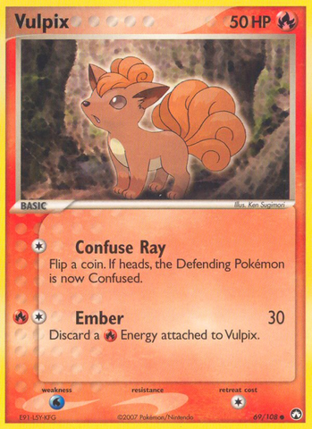 Vulpix (69/108) [EX: Power Keepers] 