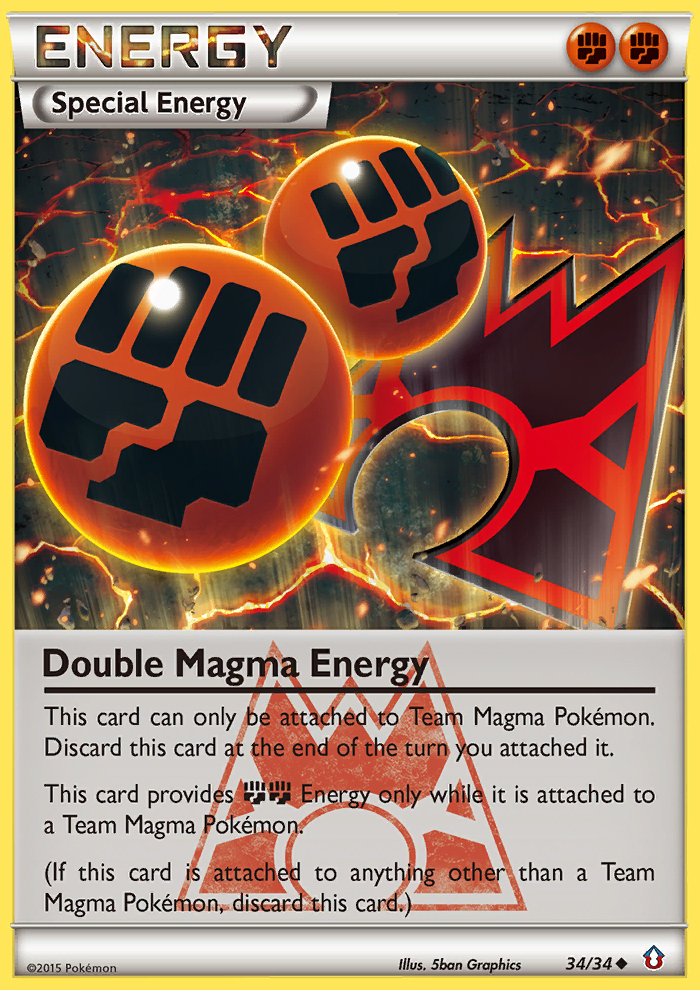 Double Magma Energy (34/34) [XY: Double Crisis] 