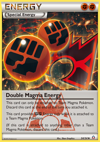 Double Magma Energy (34/34) [XY: Double Crisis] 