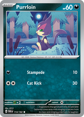 Purrloin (114/182) [Scarlet &amp; Violet: Paradox Rift] 