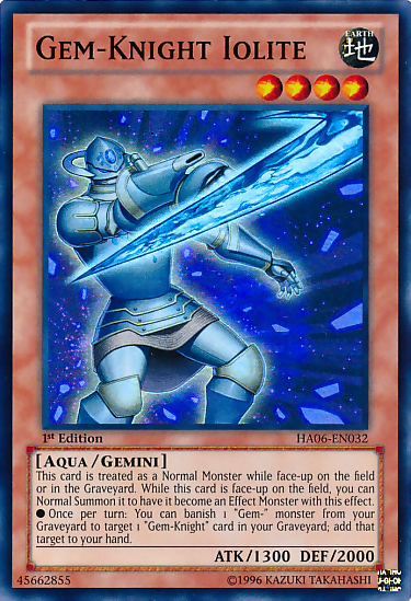 Gem-Knight Iolite [HA06-EN032] Super Rare 