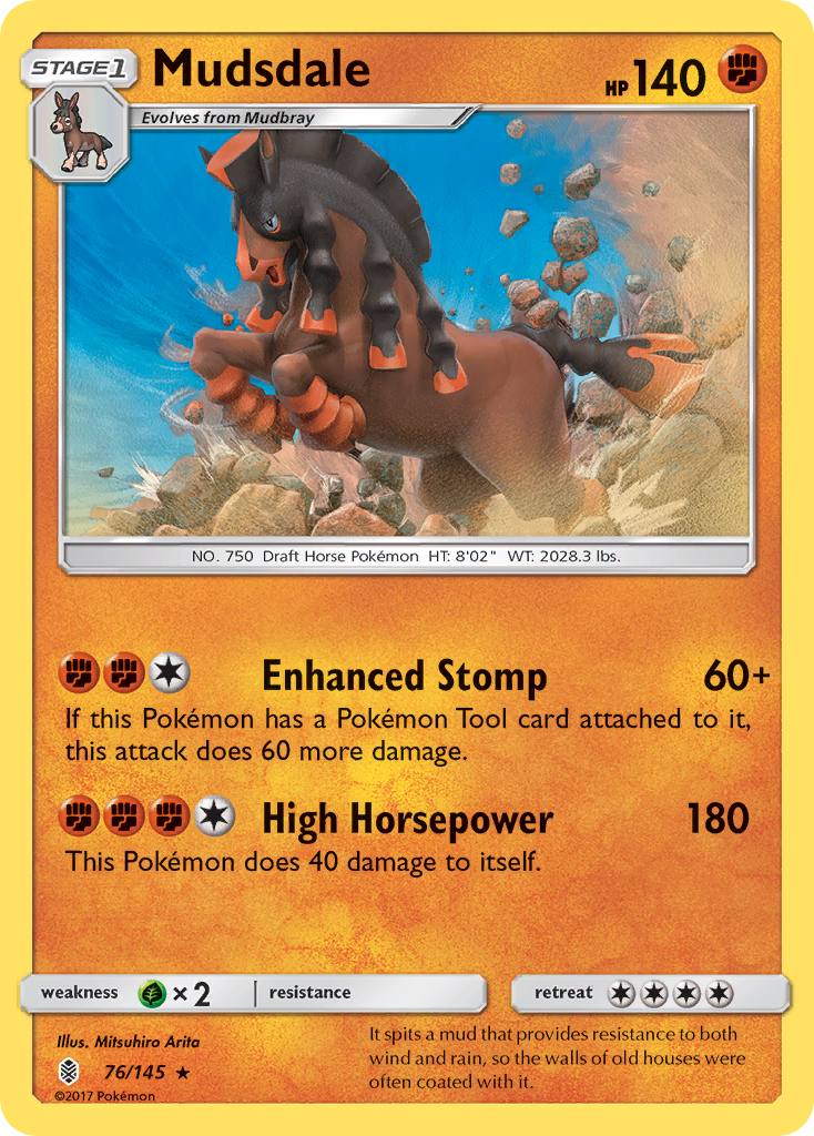 Mudsdale (76/145) [Sun &amp; Moon: Guardians Rising] 