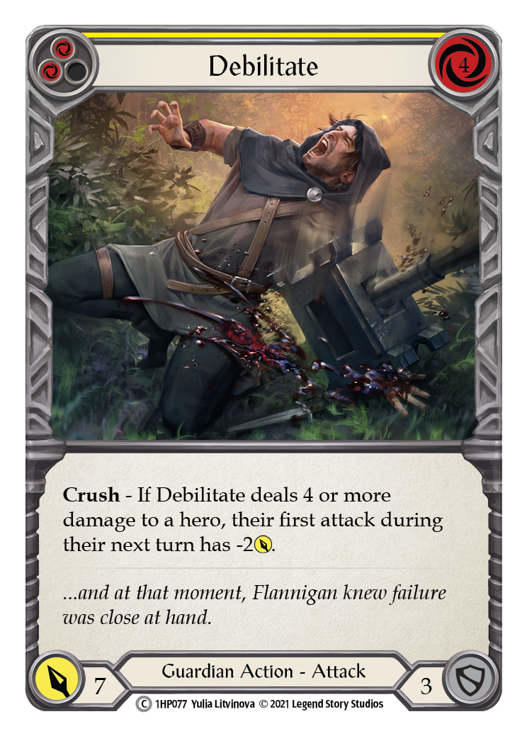 Debilitate (Yellow) [1HP077] (History Pack 1) 