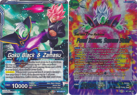 Goku Black &amp; Zamasu // Fused Zamasu, Supreme Strike (BT7-026_PR) [Assault of the Saiyans Prerelease Promos] 