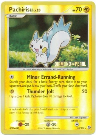 Pachirisu (35/130) [Burger King Promos: 2008 Collection] 