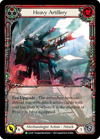 Heavy Artillery (Red) [LGS191] (Promo) Rainbow Foil 