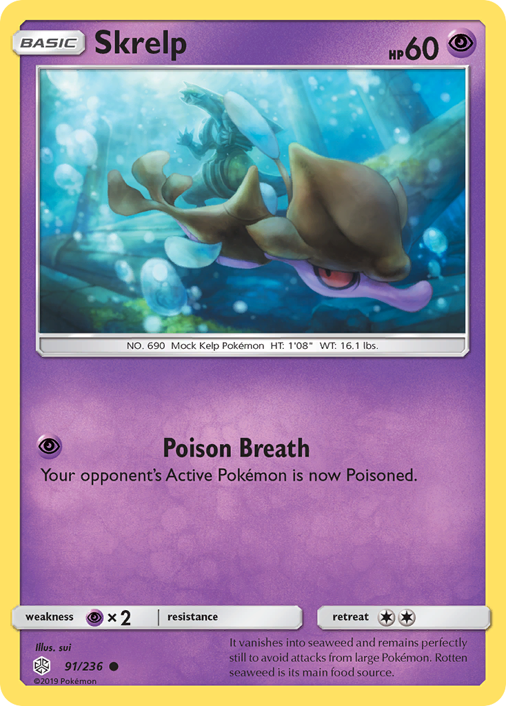 Skrelp (91/236) [Sun &amp; Moon: Cosmic Eclipse] 