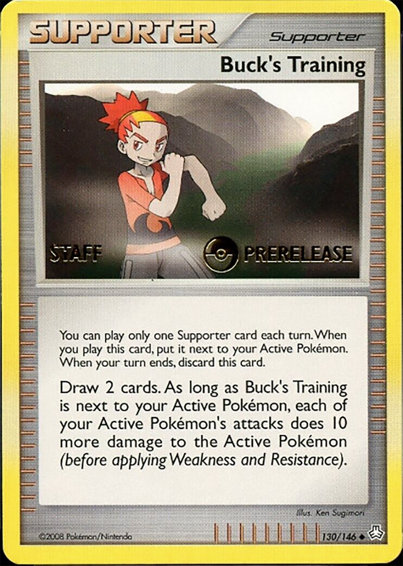 Buck's Training (130/146) (Staff Prerelease Promo) [Diamond &amp; Pearl: Legends Awakened] 