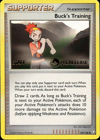 Buck's Training (130/146) (Staff Prerelease Promo) [Diamond &amp; Pearl: Legends Awakened] 
