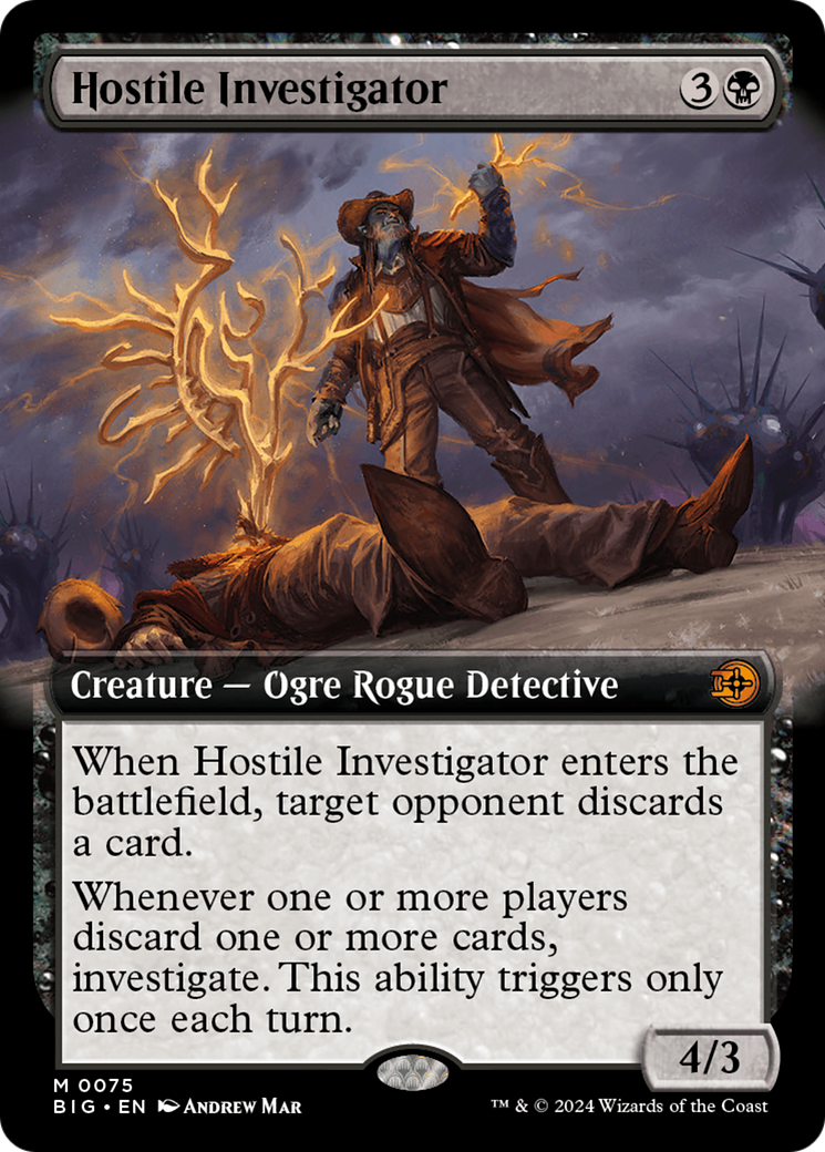 Hostile Investigator (Extended Art) [Outlaws of Thunder Junction: The Big Score] 