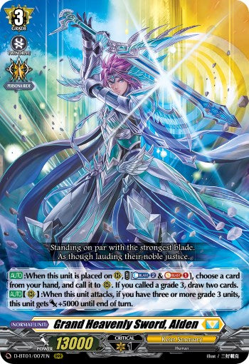 Grand Heavenly Sword, Alden (D-BT01/007EN) [Genesis of the Five Greats]