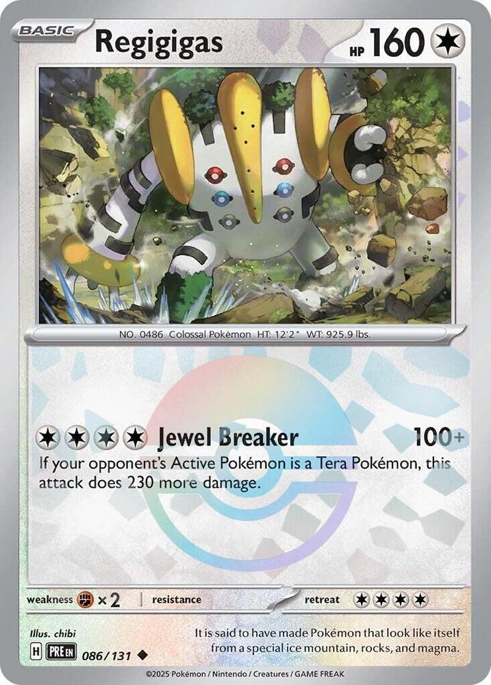 Regigigas (086/131) (Poke Ball Pattern) [Scarlet &amp; Violet: Prismatic Evolutions] 