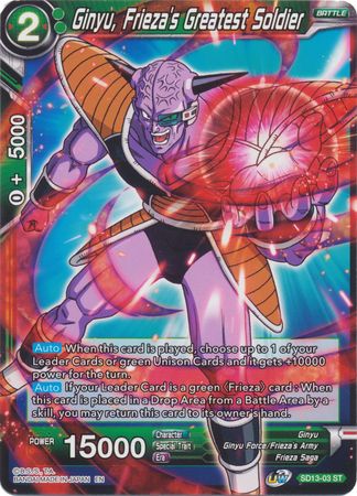 Ginyu, Frieza's Greatest Soldier (Starter Deck - Clan Collusion) (SD13-03) [Rise of the Unison Warrior] 