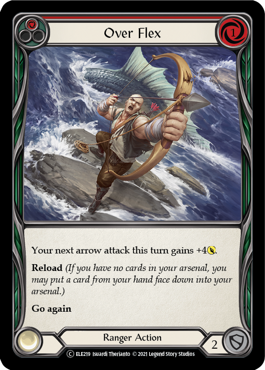 Over Flex (Red) [U-ELE219] (Tales of Aria Unlimited) Unlimited Rainbow Foil 