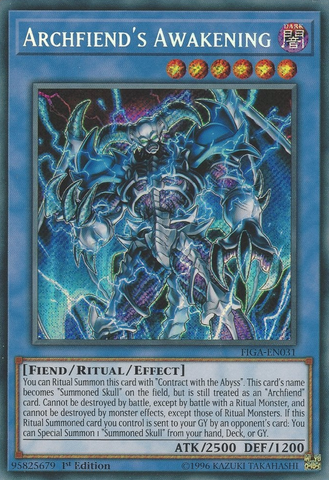 Archfiend's Awakening [FIGA-EN031] Secret Rare 