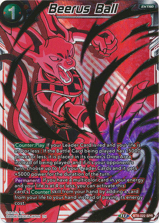 Beerus Ball (SPR) (BT8-022) [Malicious Machinations] 