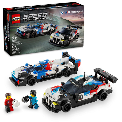 LEGO® Speed ​​Champions BMW M4 GT3 &amp; BMW M Hybrid V8 Race Cars Set 76922