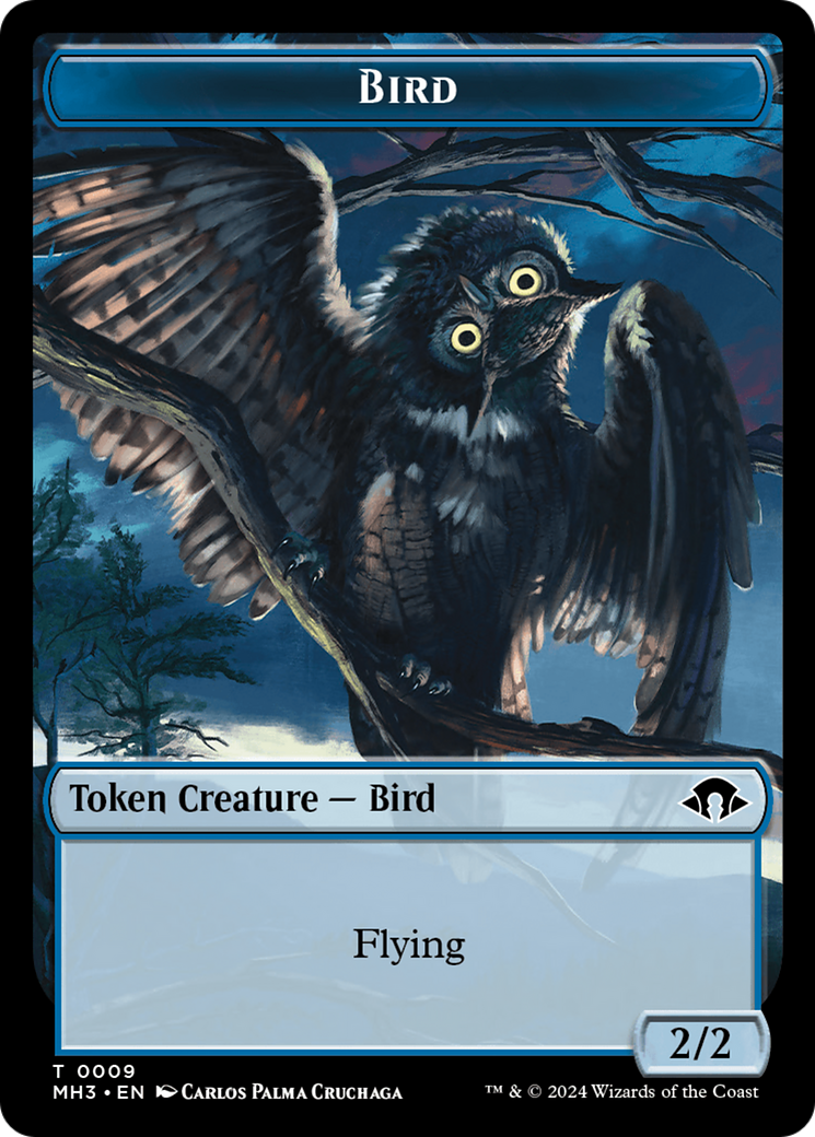 Eldrazi Spawn // Bird Double-Sided Token [Modern Horizons 3 Tokens] 
