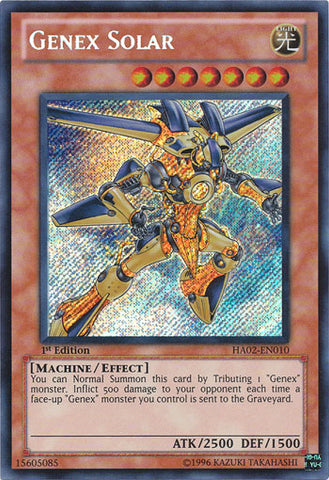 Genex Solar [HA02-EN010] Secret Rare 