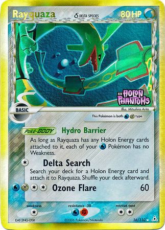 Rayquaza (16/110) (Delta Species) (Stamped) [EX: Holon Phantoms] 