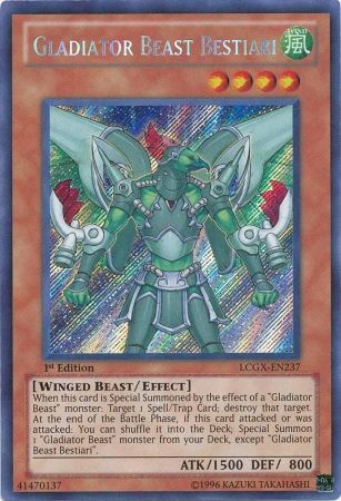 Gladiator Beast Bestiari [LCGX-EN237] Secret Rare 