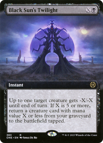 Black Sun's Twilight (Extended Art) [Phyrexia: All Will Be One] 