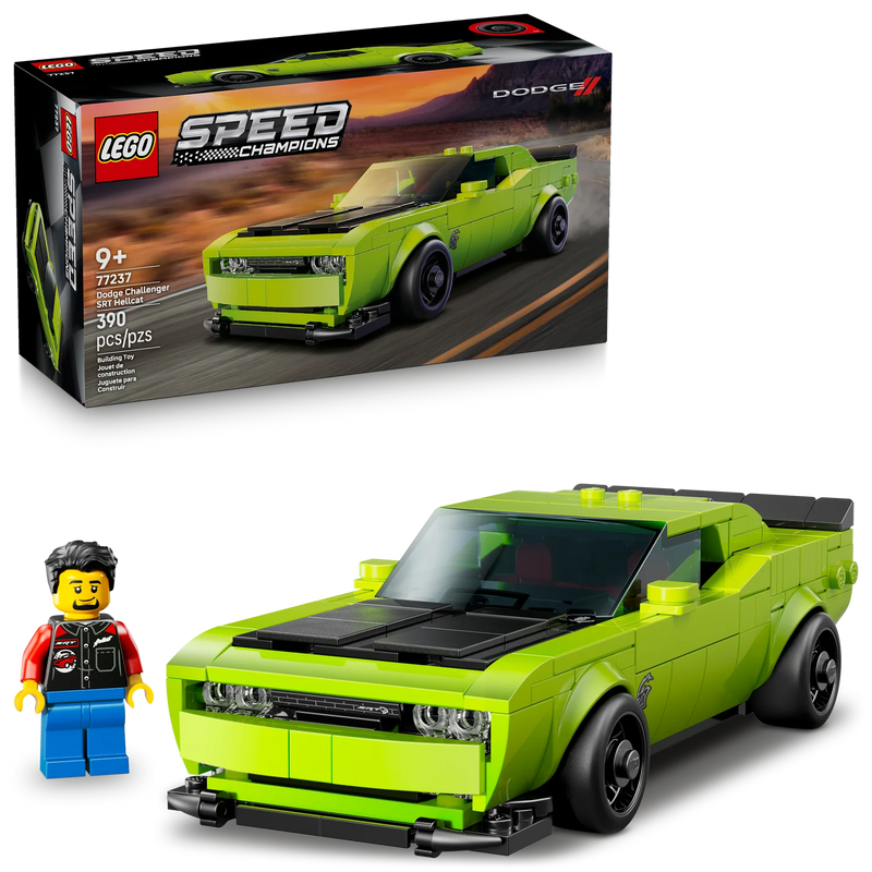 LEGO®  Speed Champions Dodge Challenger SRT Hellcat Sports Car Set 77237