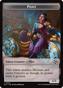 Vehicle // Pilot Double-Sided Token [Aetherdrift Tokens] 