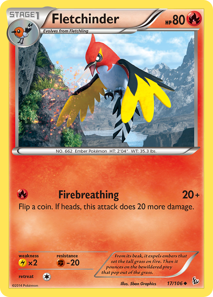 Fletchinder (17/106) [XY: Flashfire] 