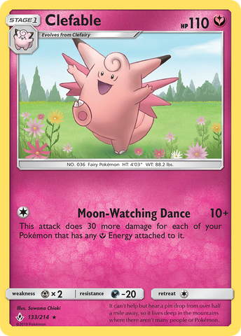 Clefable (133/214) [Sun &amp; Moon: Unbroken Bonds] 