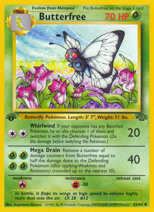 Butterfree (33/64) [Jungle 1st Edition] 