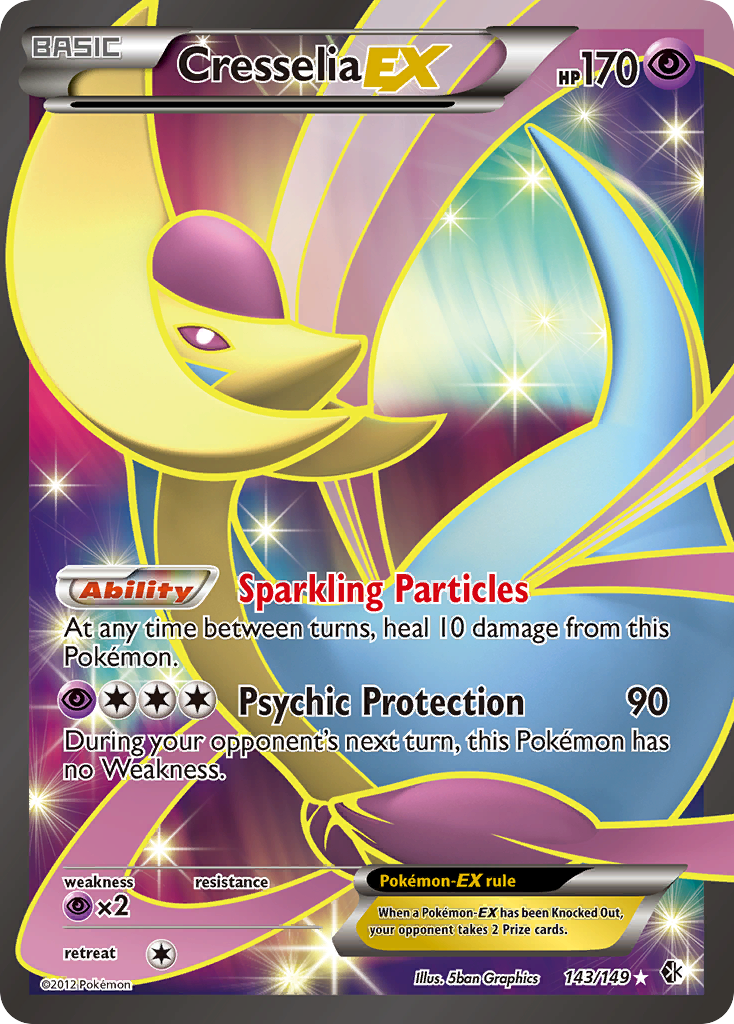 Cresselia EX (143/149) [Black &amp; White: Boundaries Crossed] 
