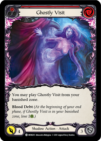 Ghostly Visit (Red) [MON203] (Monarch) 1st Edition Normal 