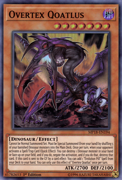 Overtex Qoatlus [MP18-EN194] Super Rare 