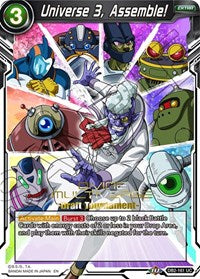 Universe 3, Assemble! (Divine Multiverse Draft Tournament) (DB2-161) [Tournament Promotion Cards] 