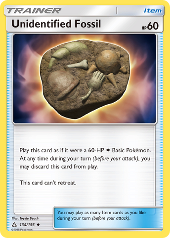 Unidentified Fossil (134/156) [Sun &amp; Moon: Ultra Prism] 