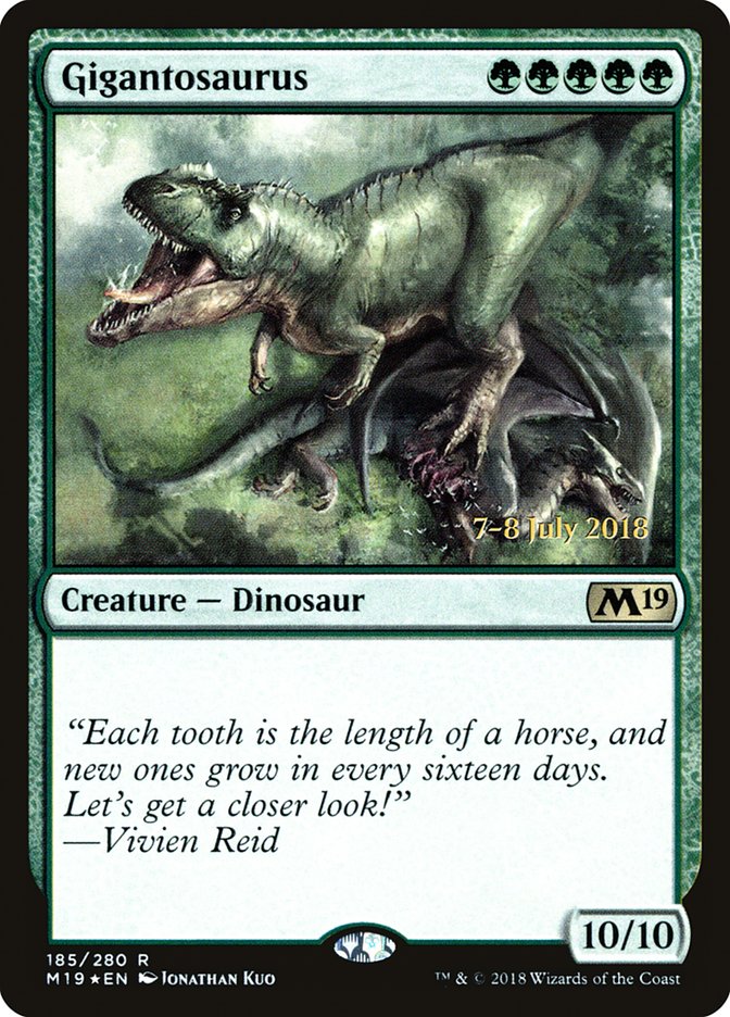 Gigantosaurus [Core Set 2019 Prerelease Promos] 