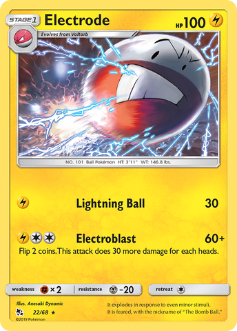 Electrode (22/68) [Sun &amp; Moon: Hidden Fates] 